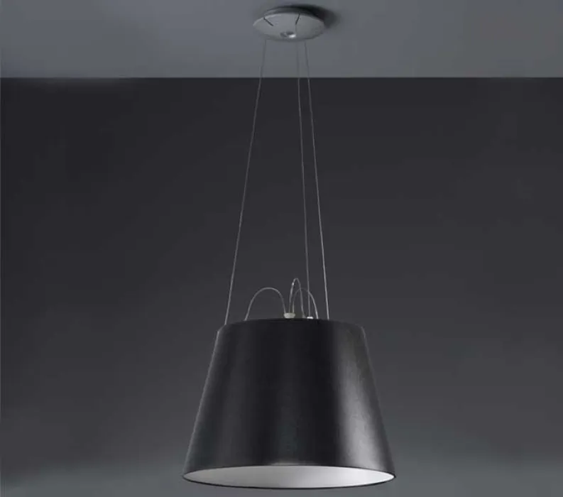 Artemide Tolomeo Mega Sospensione hanglamp-zwart-Kap ∅ 42 cm Fabrieksprijs