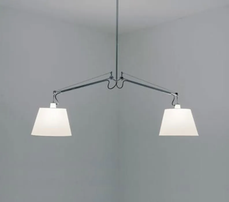Artemide Tolomeo Basculante hanglamp-Grijs-Kap ∅ 24 cm Hoge Kwaliteit