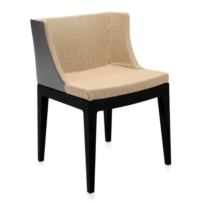 Fabrieksprijs Kartell Mademoiselle Kravitz stoel raffiastof-Zwart