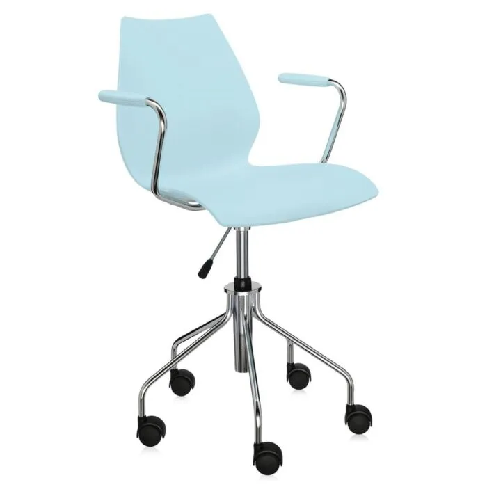 Shop Nu Kartell Maui bureaustoel met armleuning-Licht blauw