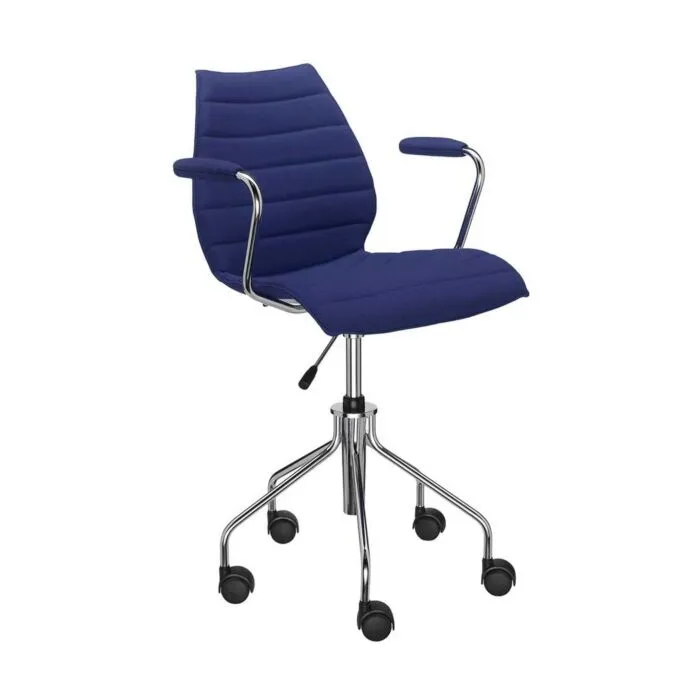 Kartell Maui Soft bureaustoel -Met armleuning-Blauw Gereduceerde Prijs