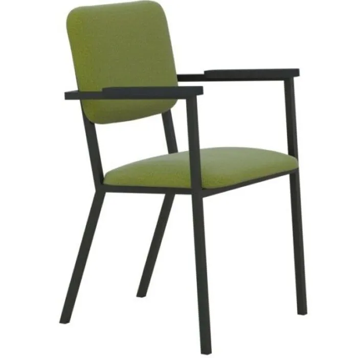 Studio HENK Co Armchair met zwart frame-Hallingdal 65-980 gelakt Gecertificeerd