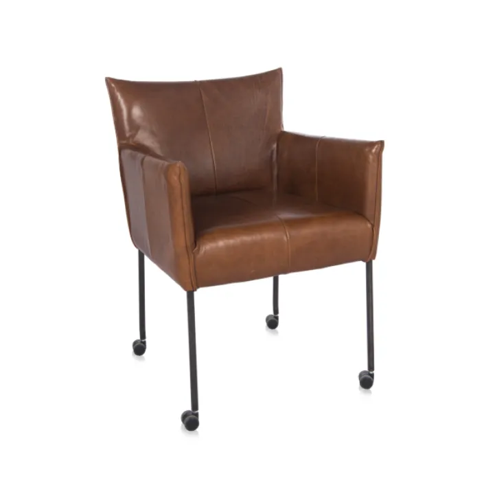 Jess design Forward met arm Old Glory met wiel eetkamerstoel Nieuw