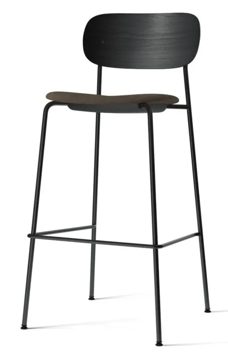 Audo Copenhagen Co gestoffeerde barkruk - Black Oak-Remix 233 Betrouwbaar