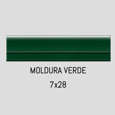 Exclusieve Aanbieding Andalusische moorse Moldura tegelstrip verde 7 x 28 cm per stuk