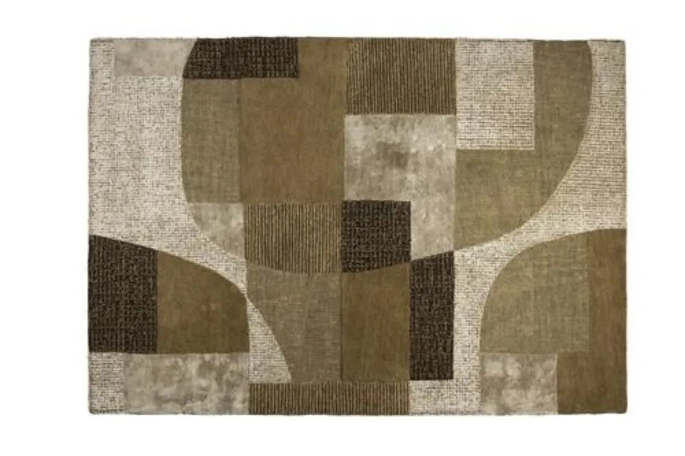 Favoriet vanHarte Silvan vloerkleed-Olive green-160x230 cm