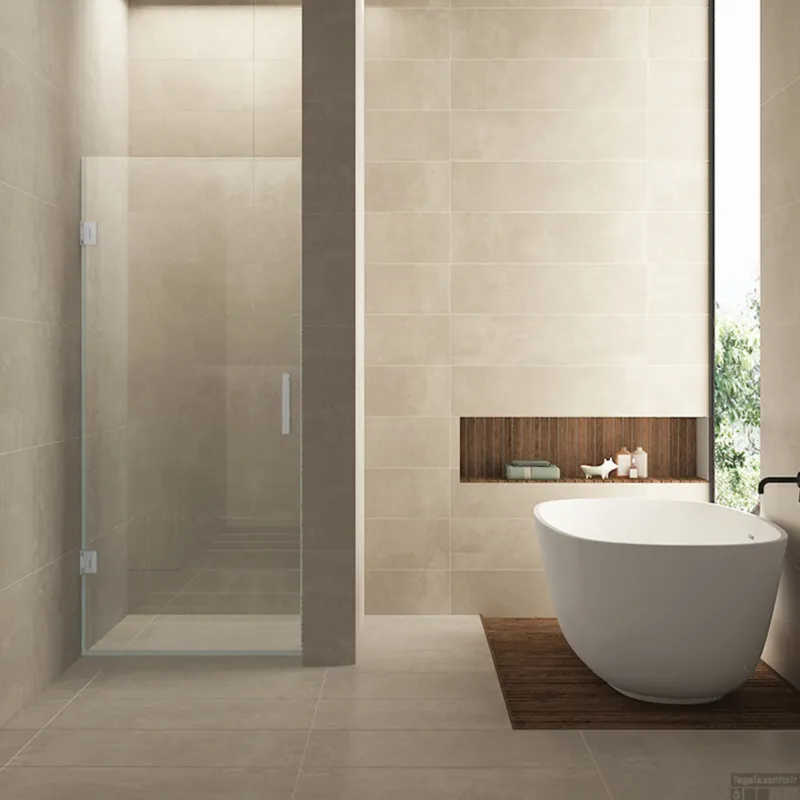 Nisdeur Wiesbaden Less 80x200 cm 8 mm Nano Helder Glas Geborsteld Staal Goedkoop