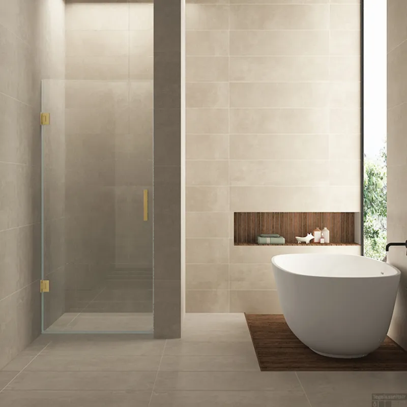 Nisdeur Wiesbaden Less 70x200 cm 8 mm Nano Helder Glas Geborsteld Messing Bestel Nu