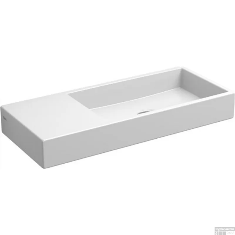 Koop Vandaag Fontein Clou Mini Wash Me 45x19x6cm Links Keramiek Glans Wit (Zonder Kraangat)