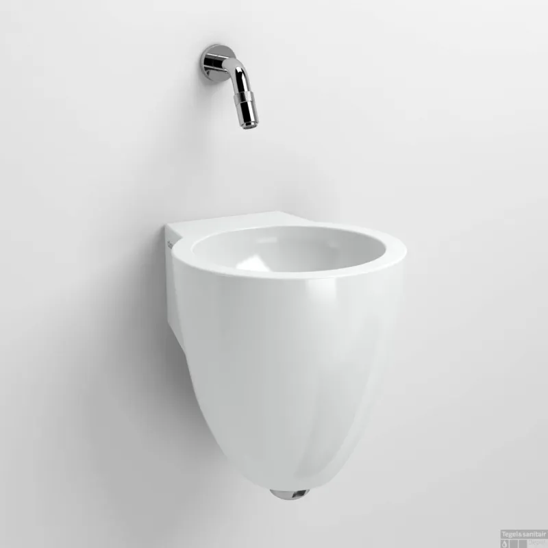 Fontein Clou Flush 6 27x31.5x28cm Keramiek Glans Wit (Zonder Kraangat) Beperkte Voorraad