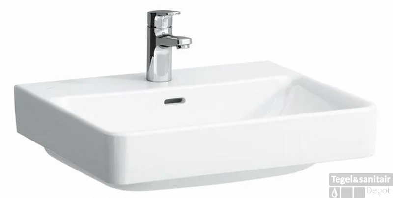 Laufen Pro S Wastafel 60x46.5 Cm. 1x Kraangat Met Overloop Wit Express Levering