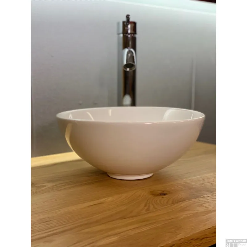 Gereduceerde Prijs Waskom Casajoy Rond 28x12cm Keramiek Wit