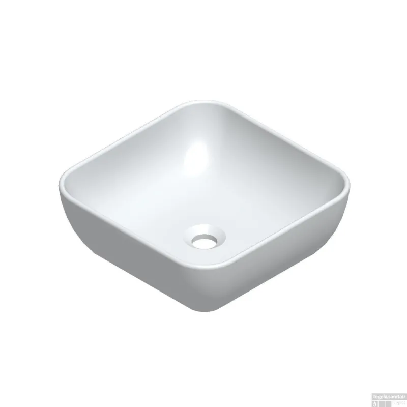 Meest Verkocht Waskom Sanicare Quattro 40x40cm Wit Keramiek