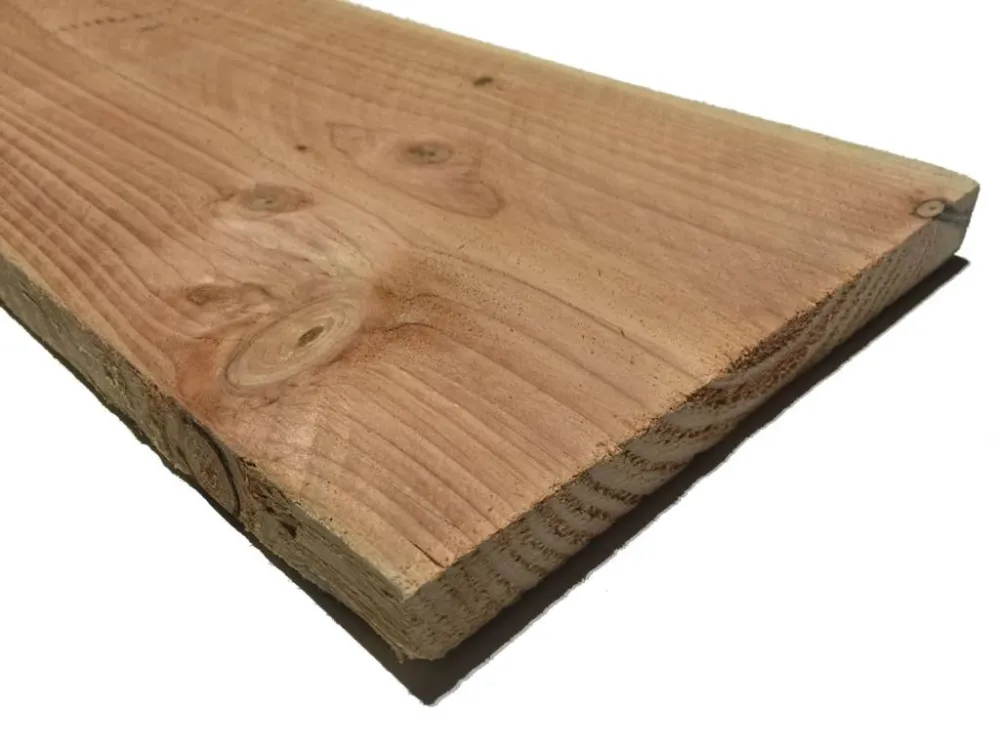 Douglas Plank / Boeideel 25 x 250 mm (2.5 x 25 cm) Fijnbezaagd - Douglas 2.5x25.0x500cm Premium