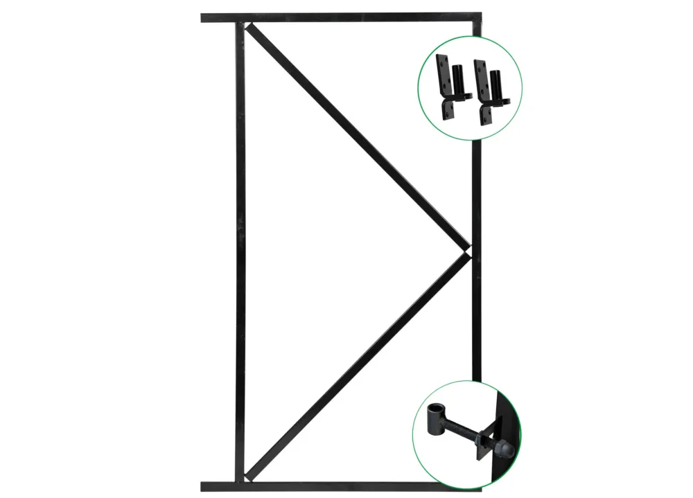 Speciale Aanbieding IJzeren Deurframe t zwart | Stalen Poortframe - Ijzeren Deurframe