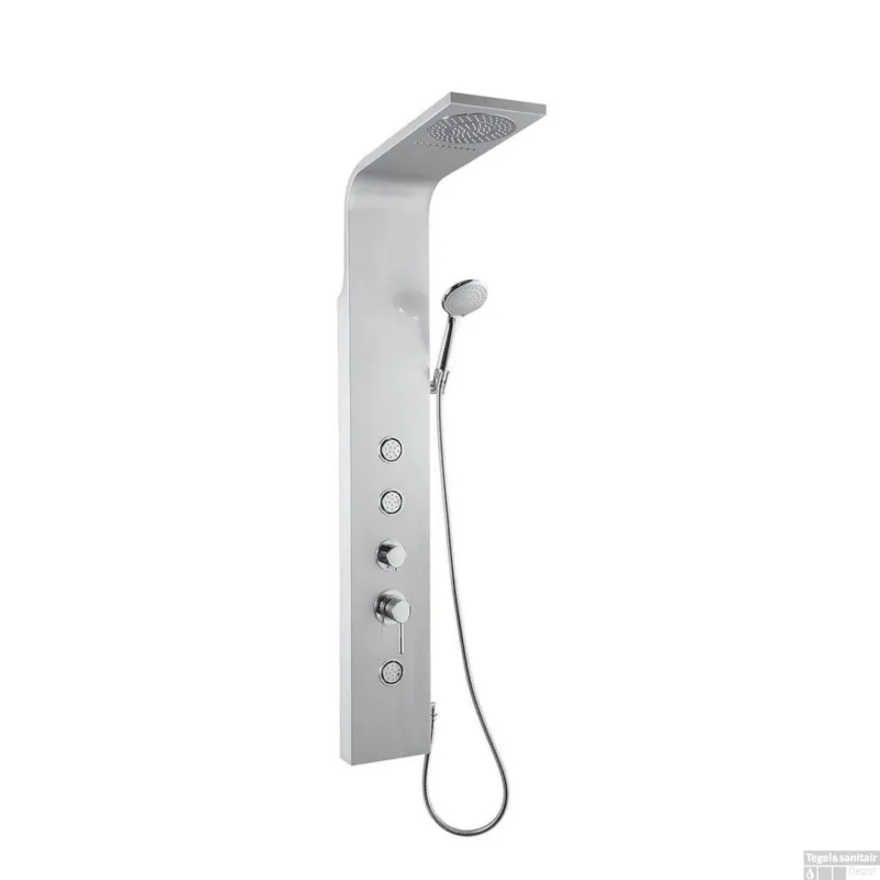 Douchepaneel Sapho Tusa 140 cm met Mengkraan Aluminium Uitverkoop