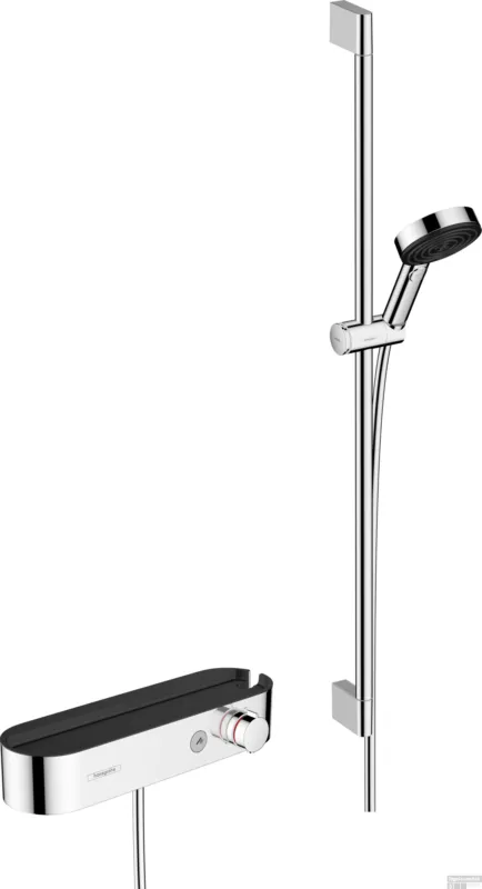 Hansgrohe Pulsify Select S doucheset 105 3jet Activation met handdouche, thermostaat, glijstang 90cm, schuifstuk en doucheslang, chroom Bestseller