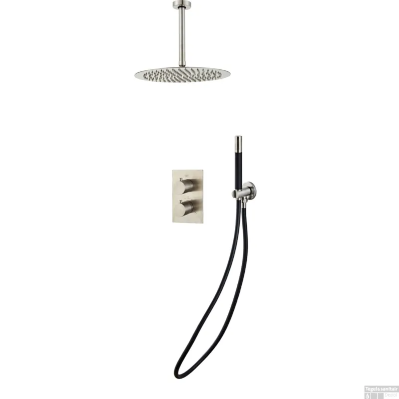 Express Levering Inbouw Regendouche Set BWS Exclusive Pro 30 cm Plafonduitloop Staaf Handdouche