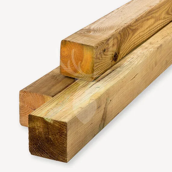 Vuren paal | groen geïmp. | 8,8x8,8 cm | 400 cm Speciale Aanbieding