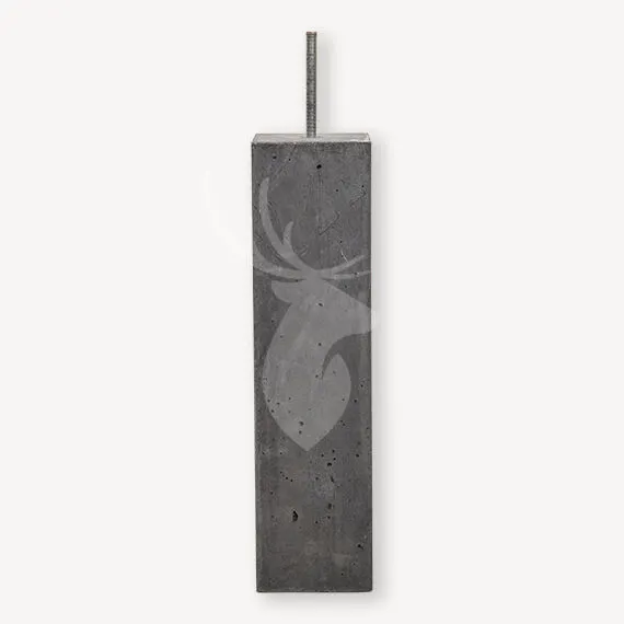 Betaalbaar Betonpoer recht model | M16 | 14x14 cm