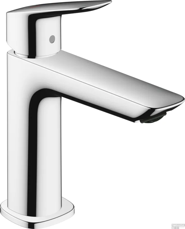 Express Levering Hansgrohe Logis Fine ééngreeps wastafelmengkraan 100 CoolStart met PopUp trekwaste, chroom