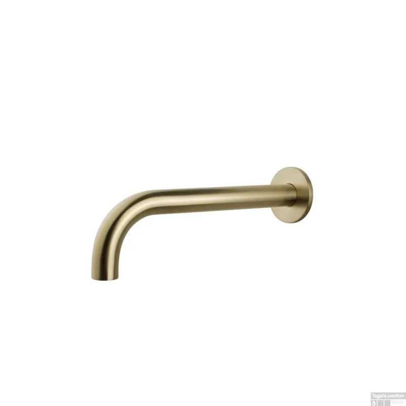 Nieuw Inbouwuitloop Wiesbaden Rond 30 cm 1/2‘‘ Geborsteld Messing Goud