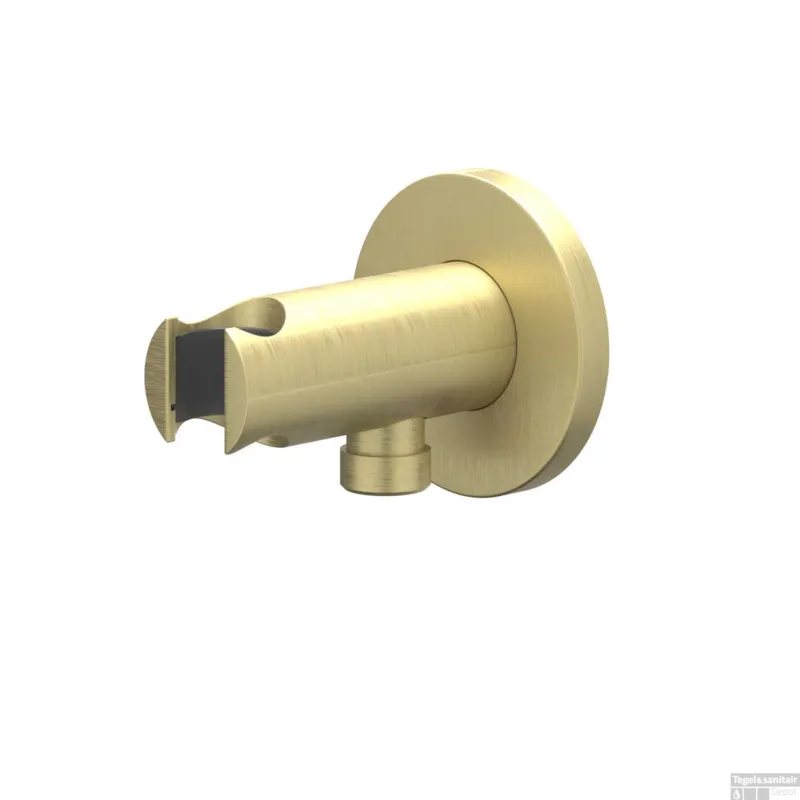 Premium Wandsteun IVY Met Geintegreerde Wateruitlaat 1/2 Geborsteld Mat Goud PVD