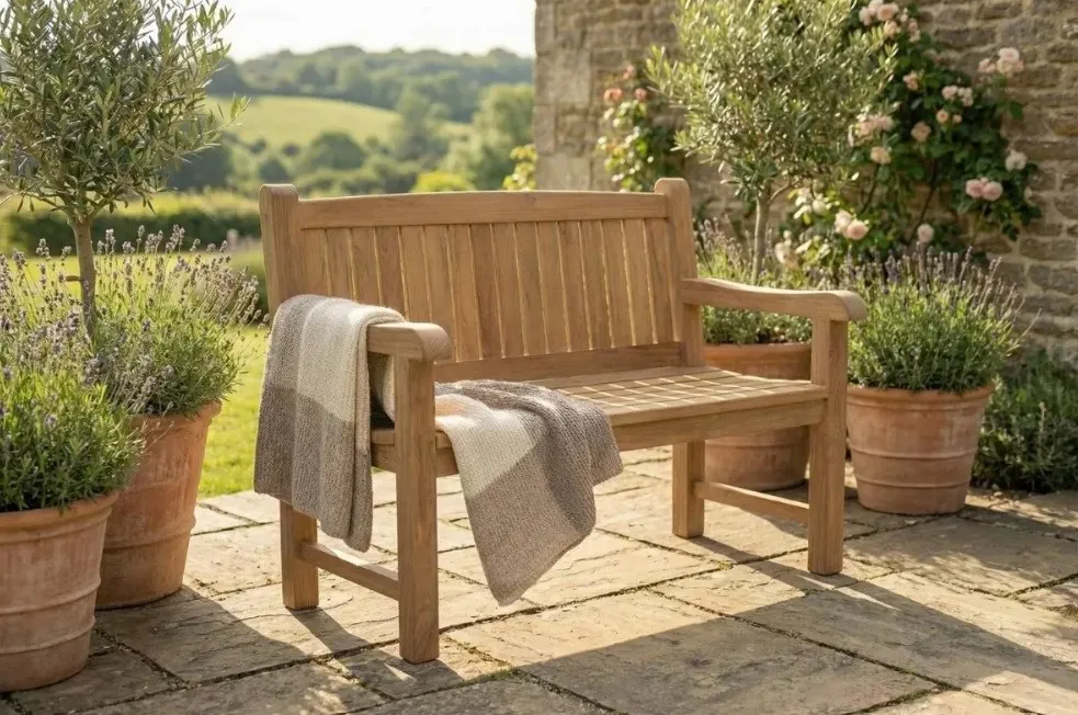 Dagaanbieding Balmoral Teak Tuinbank | 2 Persoons | 100 cm breed | FSC