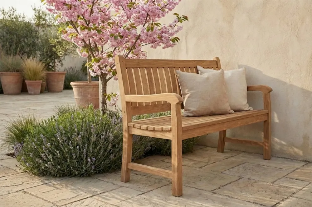 Laatste Kans Beaufort Teak Tuinbank -130 cm breed | Twee Persoons Bank