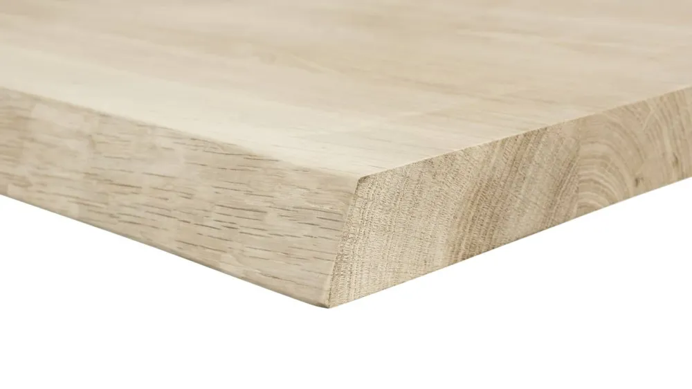 Eiken Boomstam Wastafelblad | 40-300x50x4.5 Gereduceerde Prijs
