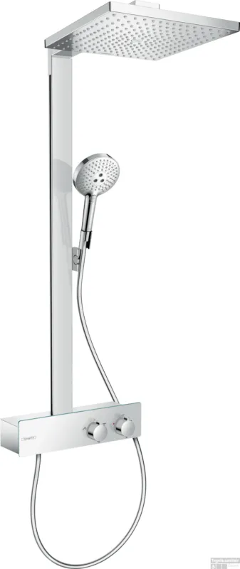Voordeelprijs Hansgrohe Raindance E Showerpipe 300 1jet EcoSmart met ShowerTablet 350, chroom
