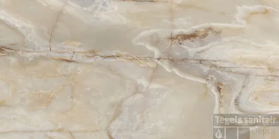Vloertegel Floorgres Onyx&More 60x120 cm 6 mm Satin Golden (Doosinhoud 2.16 m2) Bestseller