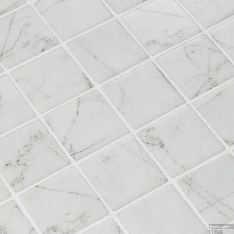 Laatste Versie Mozaiek Ezarri Zen Carrara 50 5x5 cm (Doosinhoud 1,06 m²)