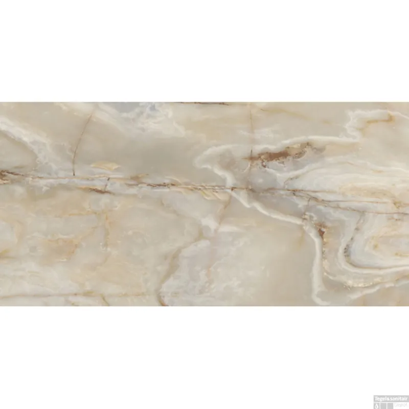 Flitsaanbieding Vloertegel Onyx&More 60x120 cm Glans Golden (Doosinhoud 2.16 m2)