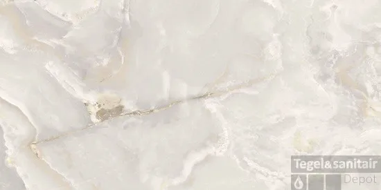 Veilige Betaling Vloertegel Floorgres Onyx&More 60x120 cm 6 mm Glans White (Doosinhoud 2.16 m2)