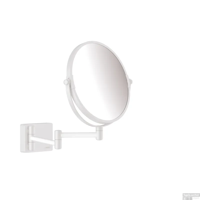 Scheerspiegel AddStoris HansGrohe Mat Wit Exclusieve Aanbieding