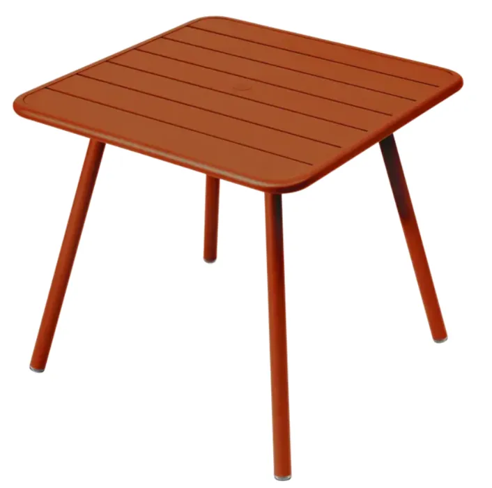 Betaalbaar Fermob Luxembourg tuintafel vier poten 80x80 cm-Candied Orange