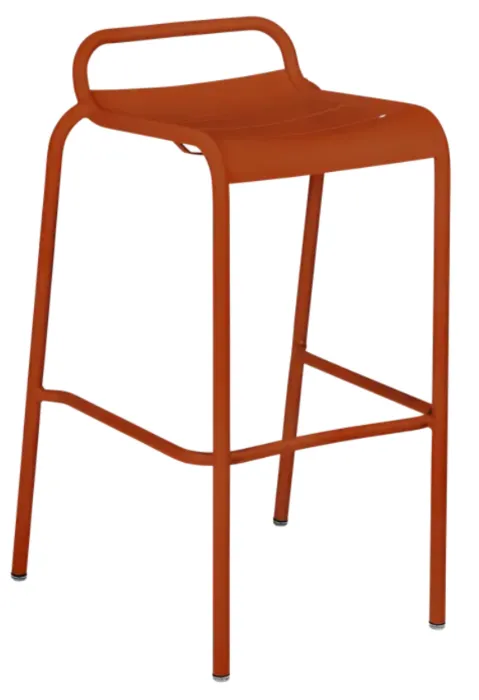 Superprijs Fermob Luxembourg barkruk zonder rugleuning-Candied Orange