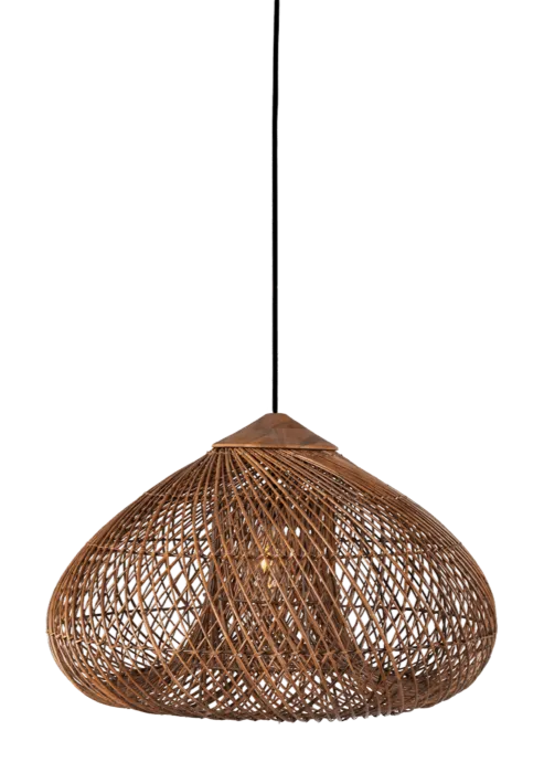 Gecertificeerd d-Bodhi Bright Drum hanglamp-Brown-Small