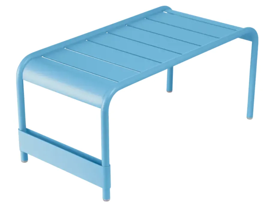 Fermob Luxembourg voetenbank 86x44 cm-Maya Blue Bestel Nu