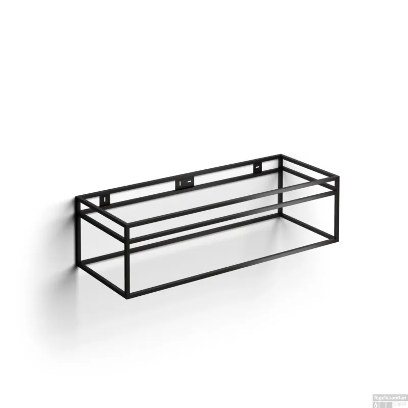 Clou New Wash Me Frame Kokerprofiel Kast Zonder Bodem RVS Mat Zwart 110x42x30cm Hoge Kwaliteit