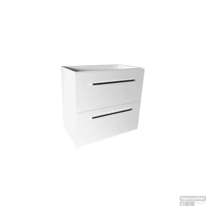 Onderkast Best Design Slim 60x56,5x35 cm Hoogglans Wit (exclusief wastafel) Voordeelprijs