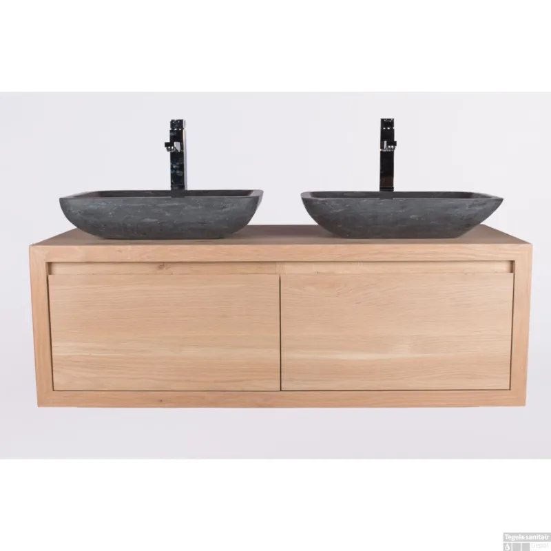 Veilige Betaling Badkamermeubel Casajoy City 120x50x40cm Eiken