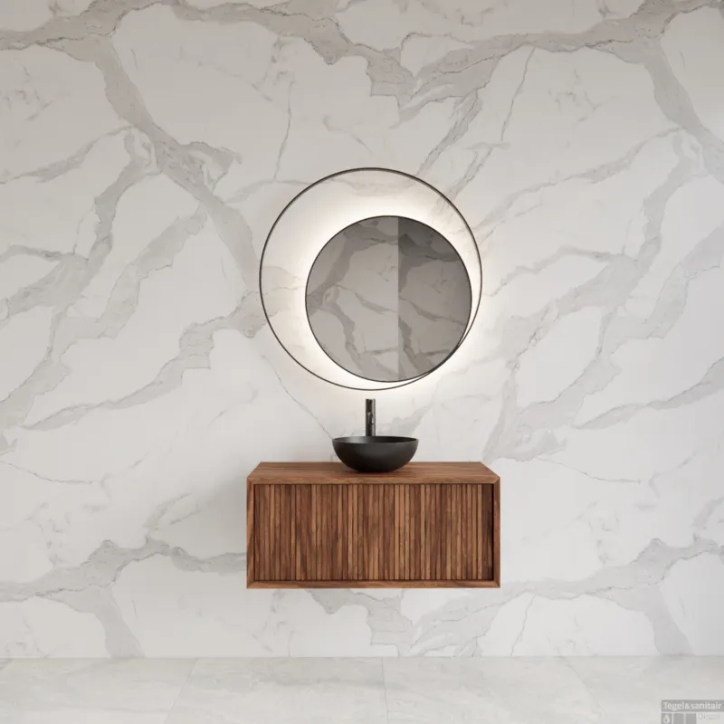 Bestel Nu Onderkast Gliss Design Heronimus 70x45x35 cm Met Topplaat Walnut