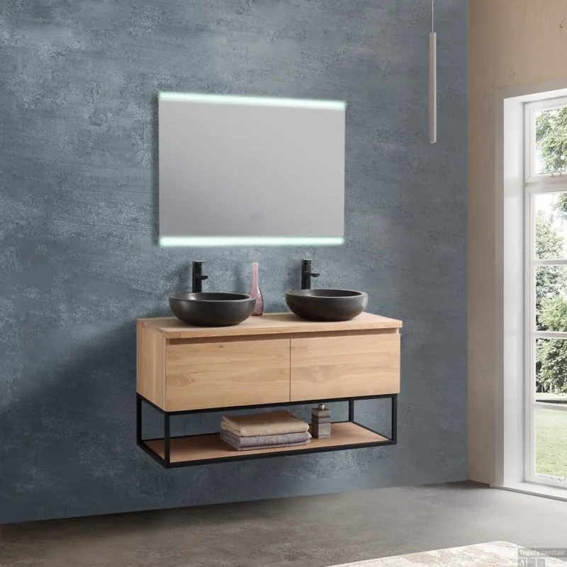 Superprijs Badkamermeubel Casajoy Vermont 120x46x55cm Eiken