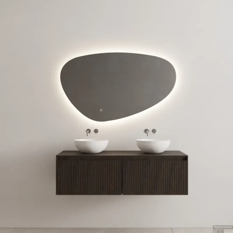 Gecertificeerd Onderkast Gliss Design Timotheus 140 CM 2 Lades Incl Topplaat Charcoal