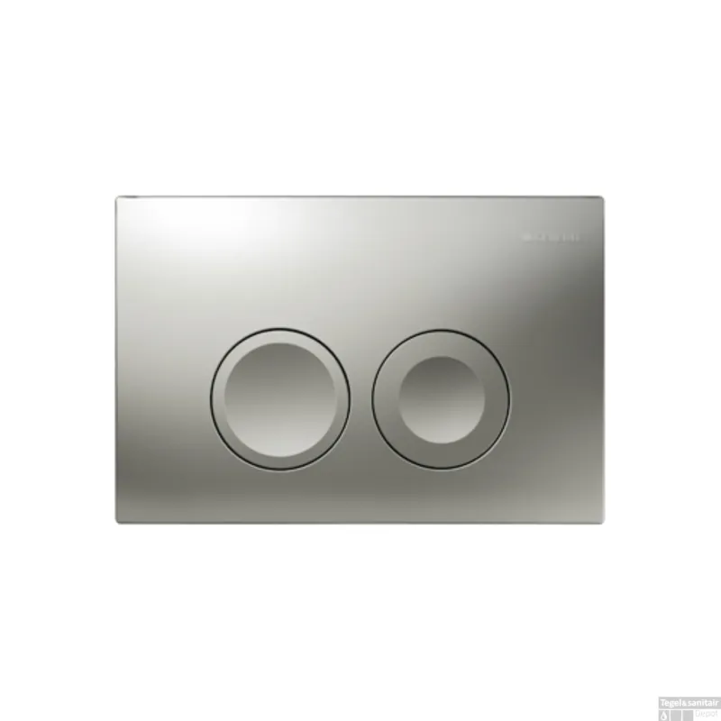 Goedkoop Bedieningsplaat Delta 25 by Geberit Frontbediening Mat Grijs