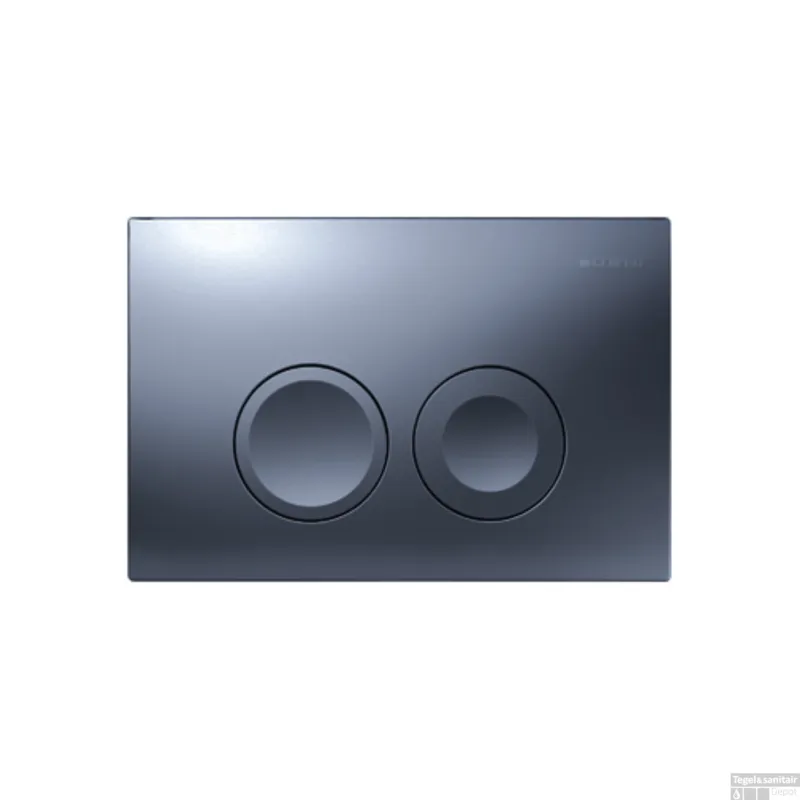 Bedieningsplaat Delta 25 by Geberit Frontbediening Mat Donkerblauw op=op Koopje