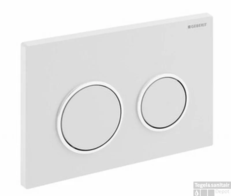 Must-Have Geberit Omega 20 Bedieningsplaat 2-knops Front/planchetbediening Wit-goud-wit