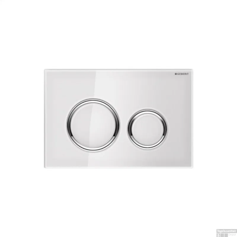 Actieprijs Bedieningsplaat Geberit Sigma 50 Round Glas Wit